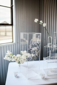 wedding seating chart idea acrylic boces